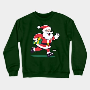 Pop Art Santa: A Colorful and Cheerful Christmas Illustration Crewneck Sweatshirt